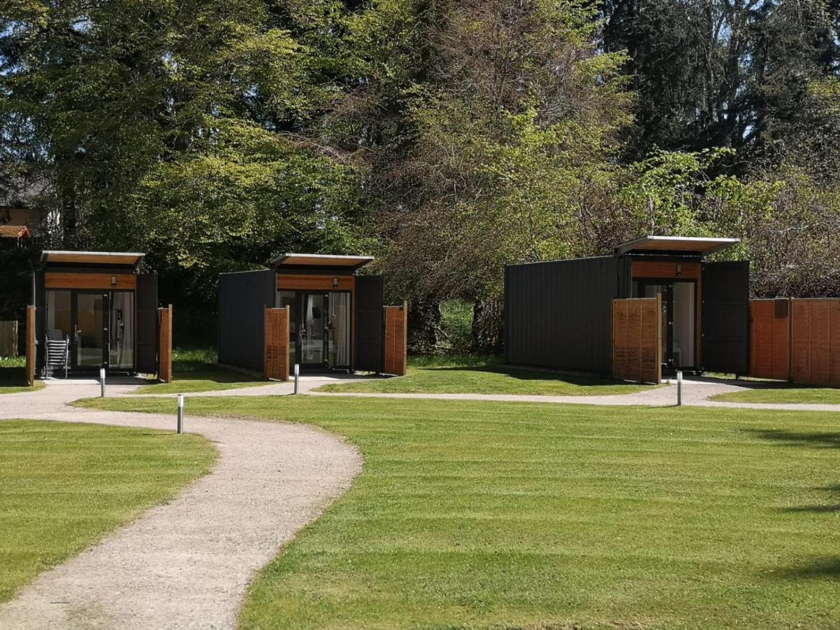 A Unique Experience In A Converted Shipping Containers, Glamness Is Adults Only Inverness Exteriör bild